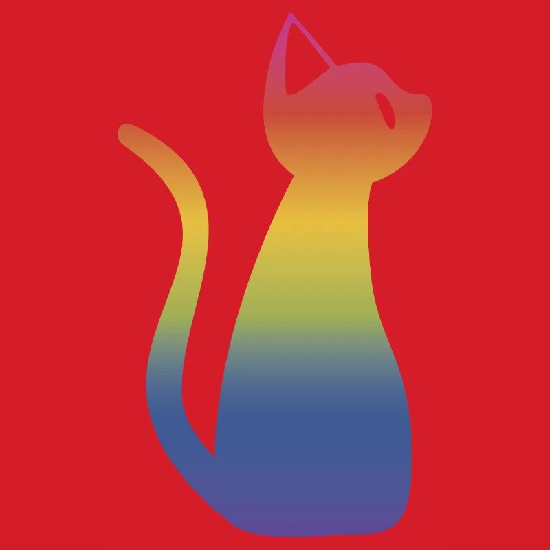 Regenbogen Katze