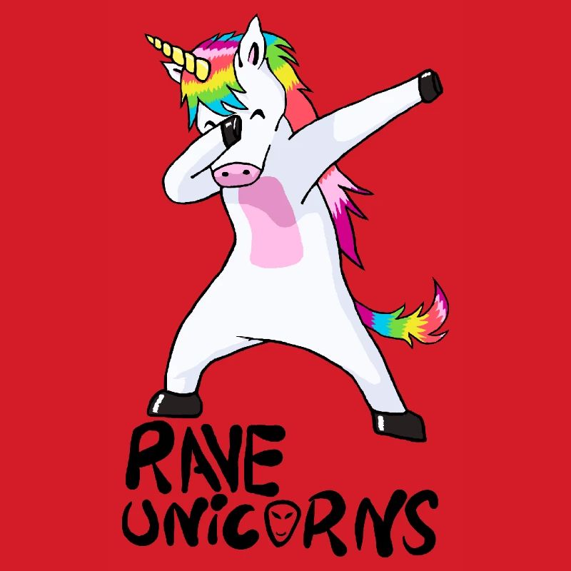 Logo Rave Unicorns Black Text