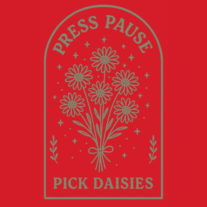 Pause machen und Blumen pfücken