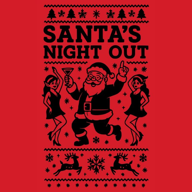 Weihnachtsmann Feier Party