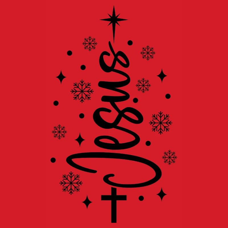 Jesus Weihnachtsbaum – Christlicher Weihnachtsbaum