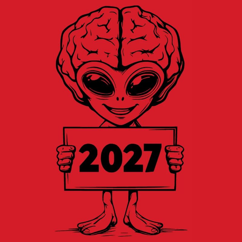 Alien mit Gehirn