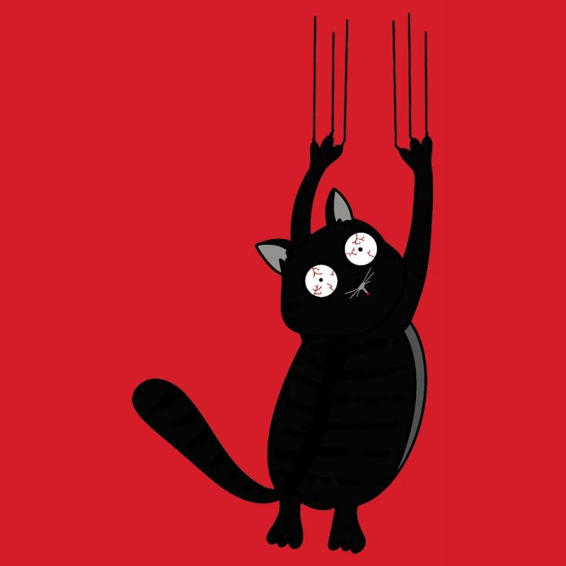 Panic Cat (Black Version)