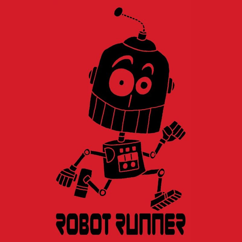 Black Running Robot