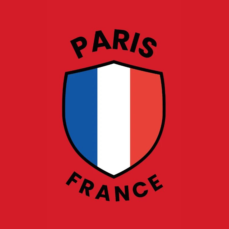 Schilddesign der Pariser Flagge