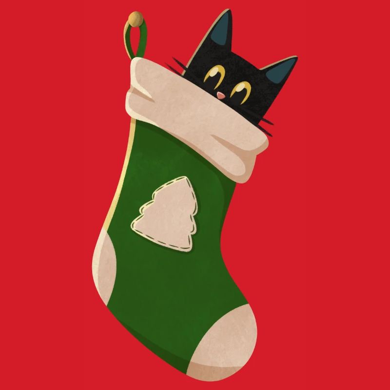 Cat in green boot