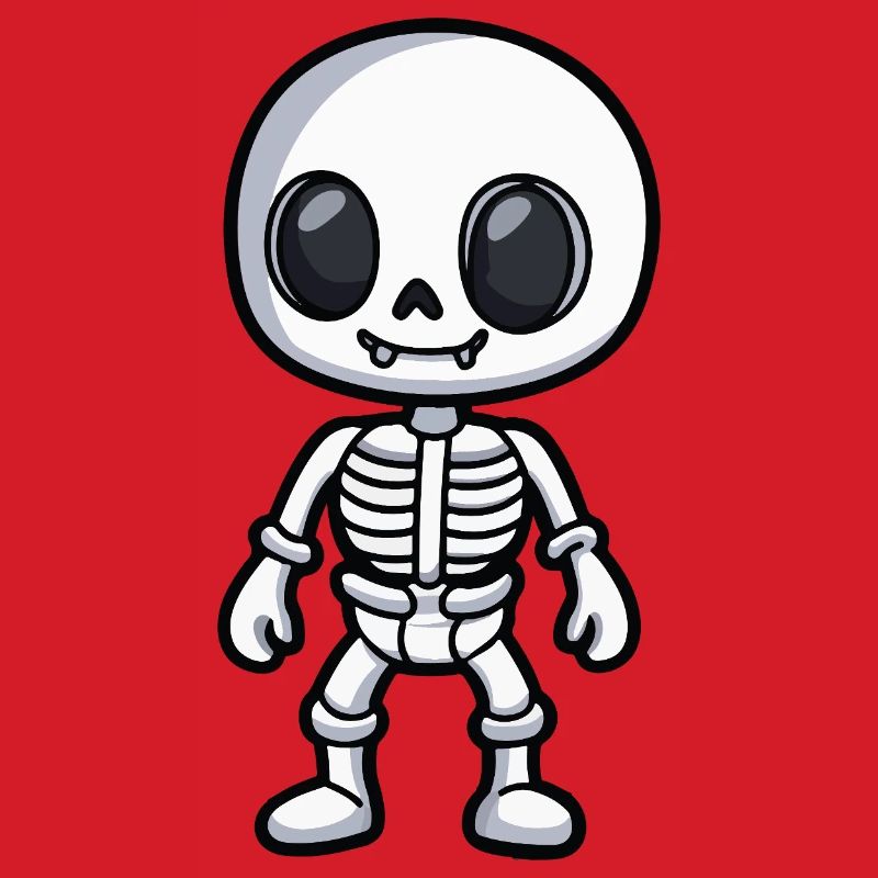 Skelett Halloween Comic
