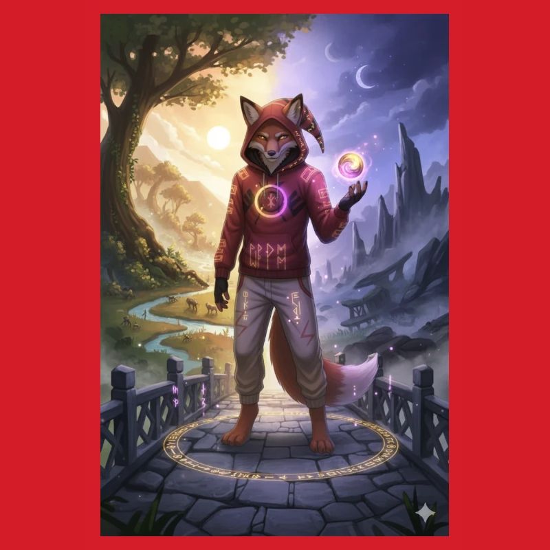 Fox in the moonlight