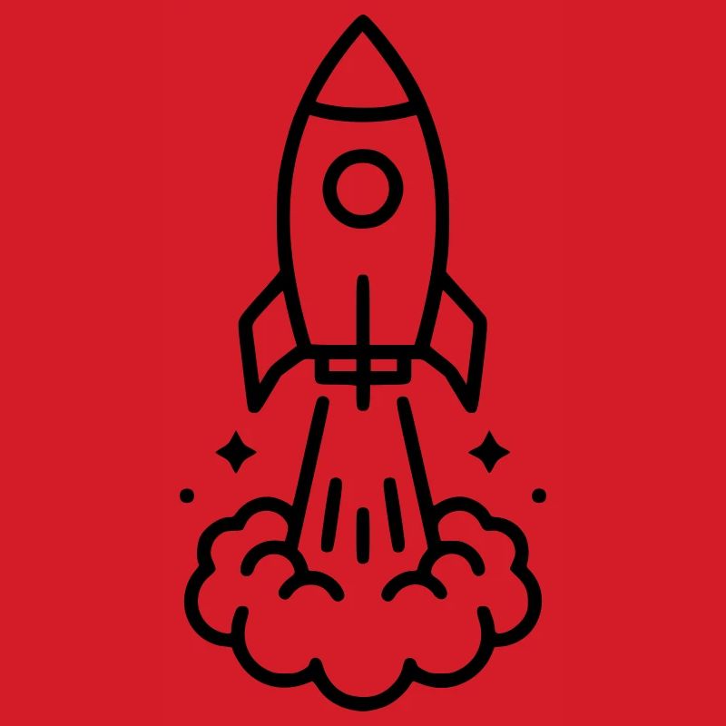 Rocket Launch Space Icon