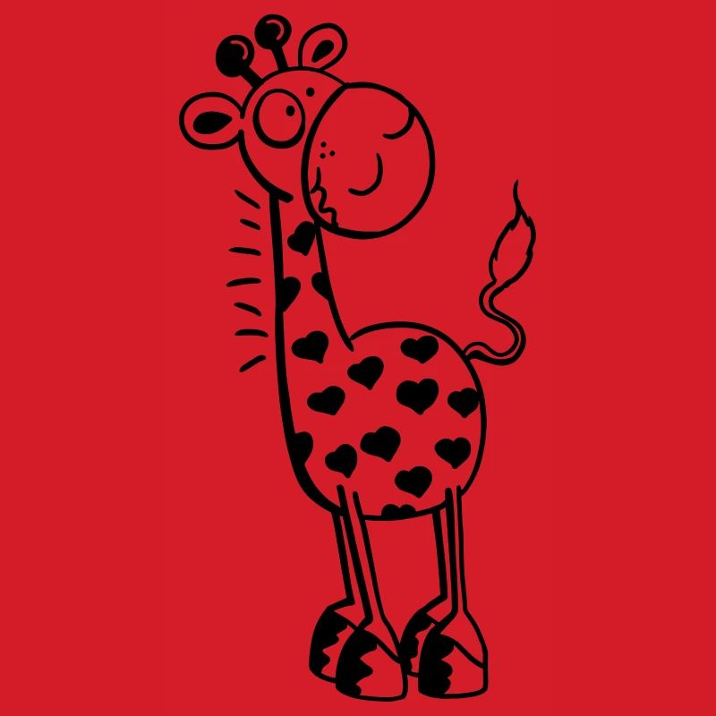 Herzliche Giraffe - Giraffen - Tiere - Comic