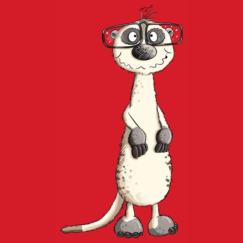 Lustiges Nerdmännchen Erdmännchen I Nerd