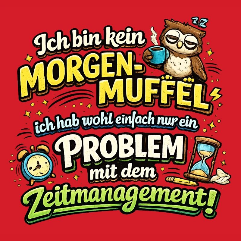 Morgenmuffel mit Zeitmanagement-Problem