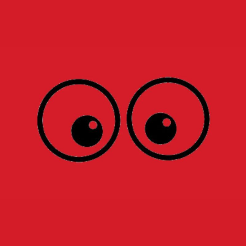 Augen-Duo im Comicstil