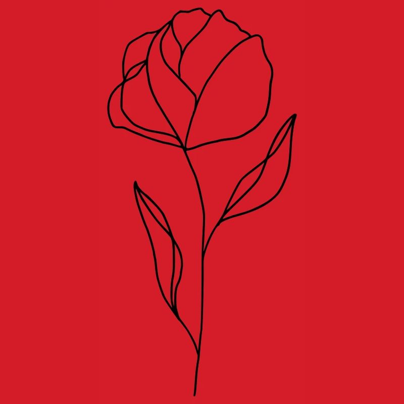 Blume gezeichnet