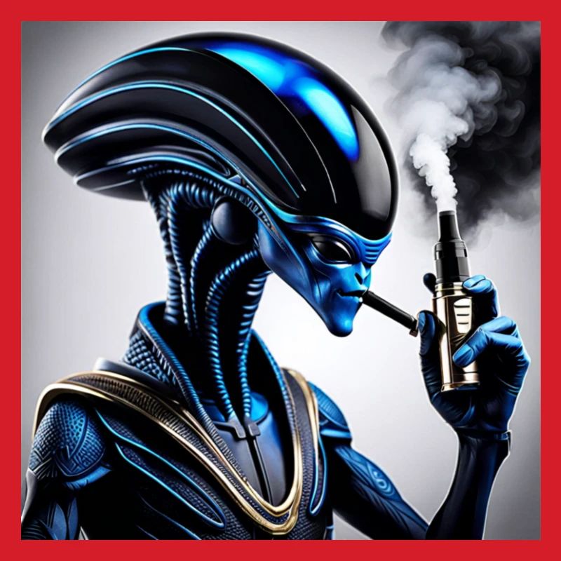 Blauer Droid Dampfer Vibe