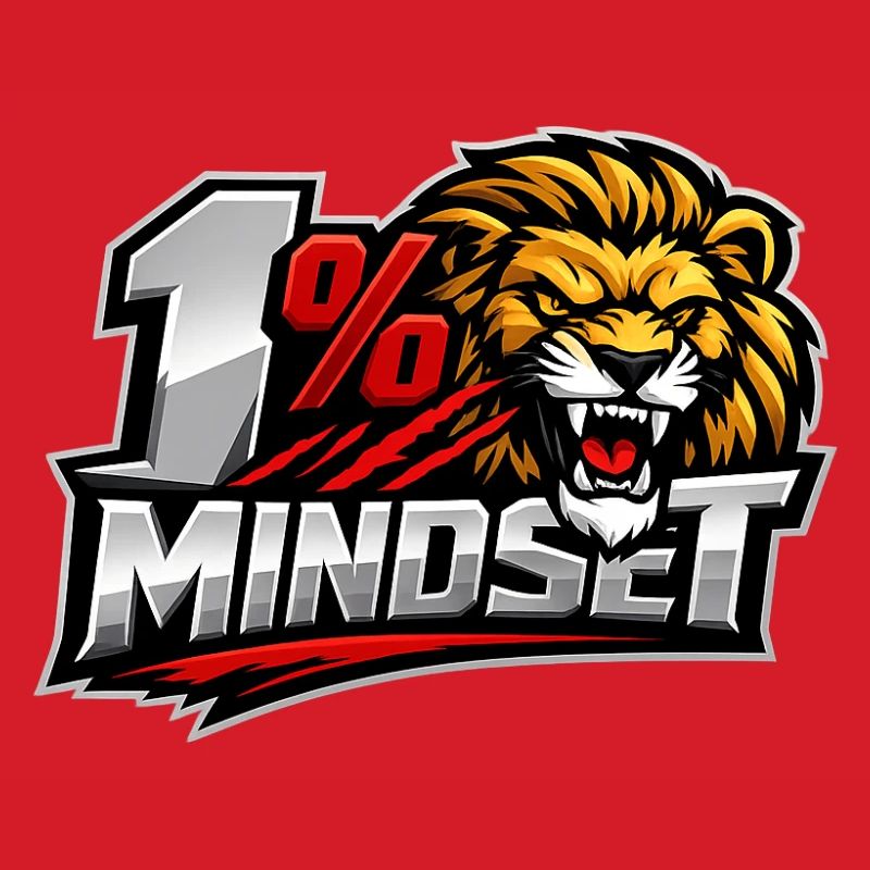1% Mindset Löwen-Logo