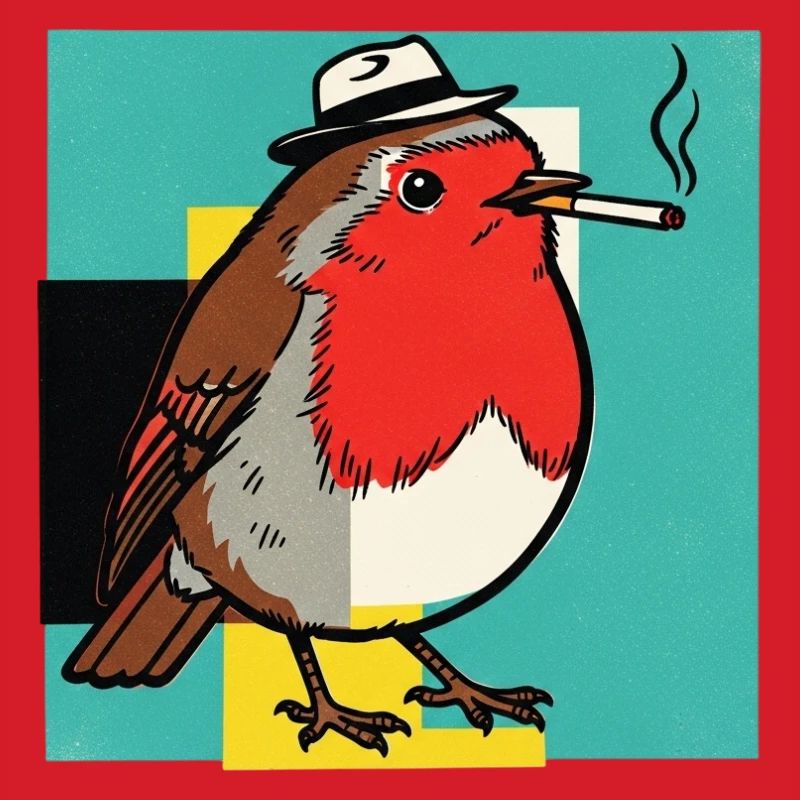 Robin Smoking