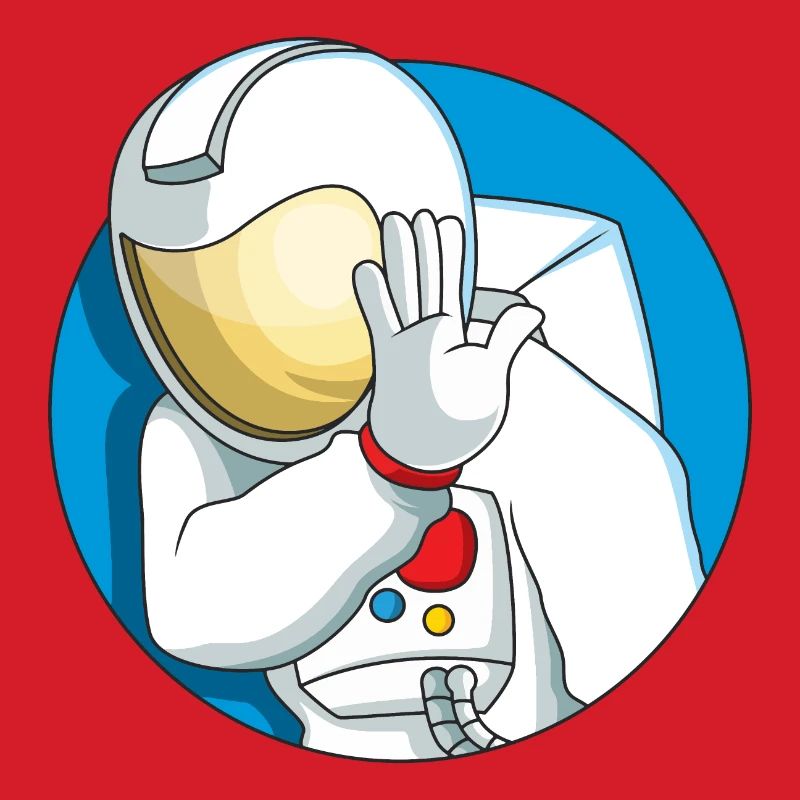 Schüchterner Astronaut