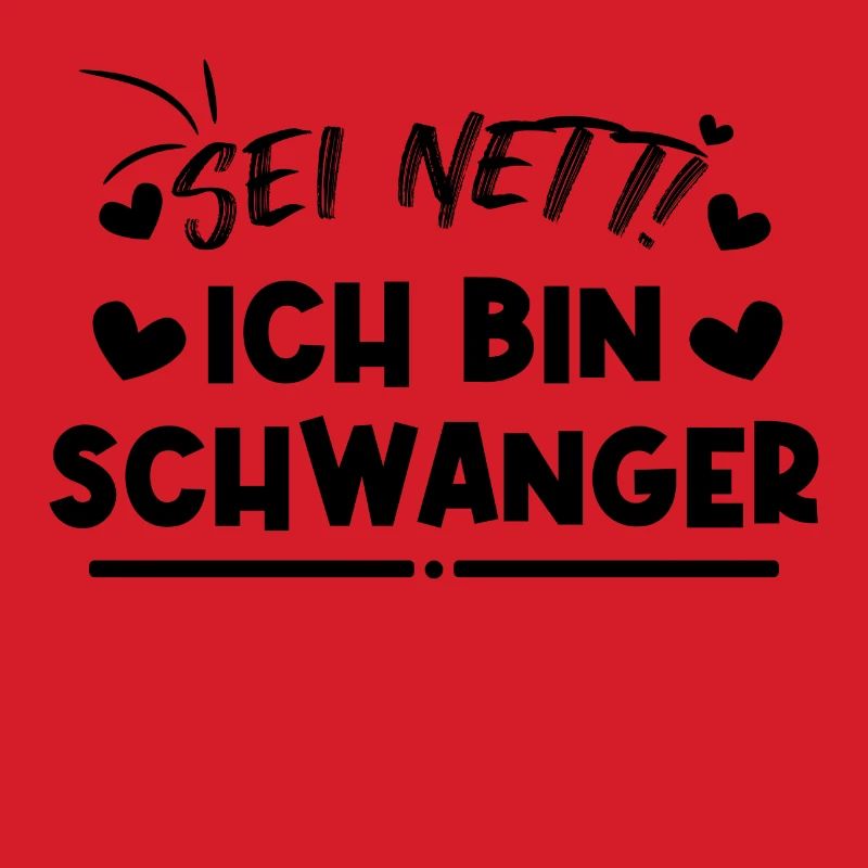 Schwanger Statement Herz Schwangerschaft Mutter