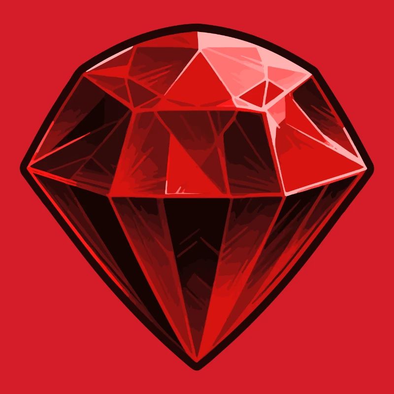 Precious Red Ruby Gemstone