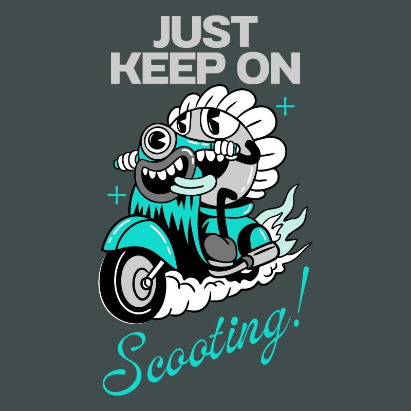 Just Keep On Scooting – Comic Scooter Fun