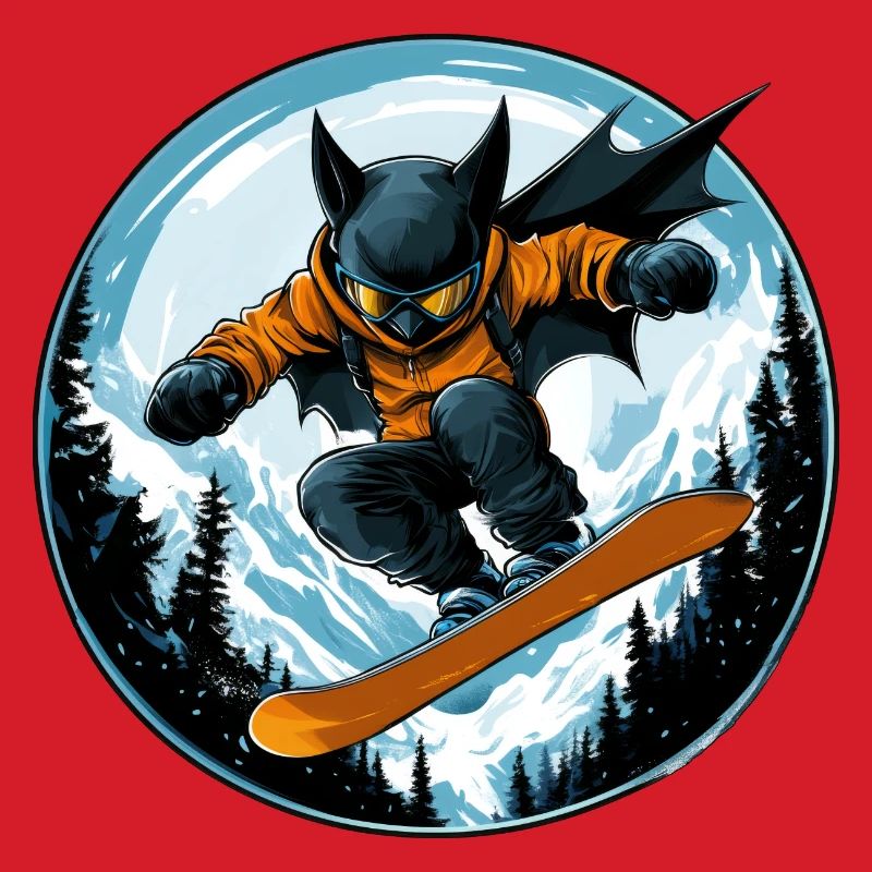 Bat Snowboarder