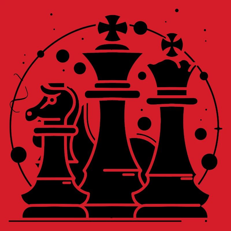 Chess Pieces Comic Look