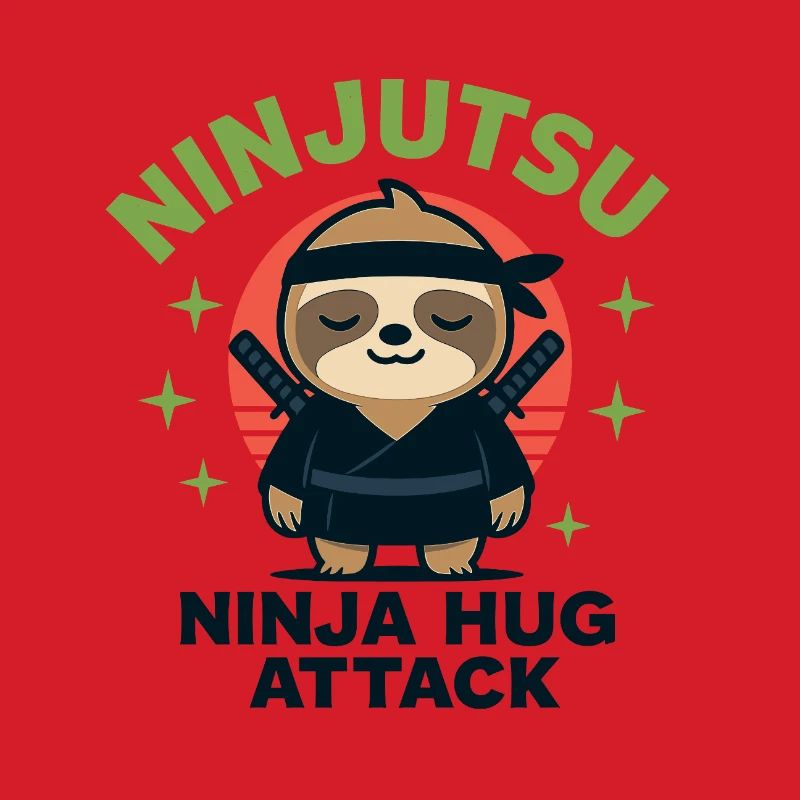 Ninja Cuddle Sloth HugAttack