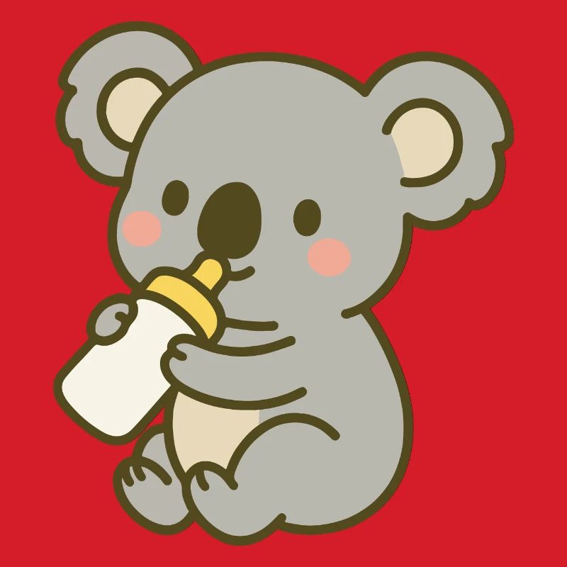 Kuschel-Koala mit Flasche