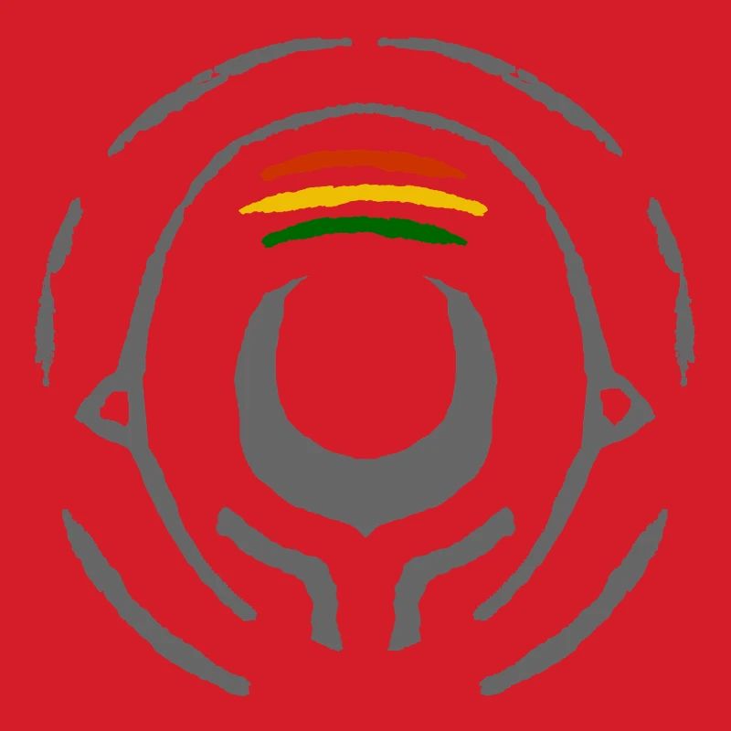Abstract Reggae Circle Pattern