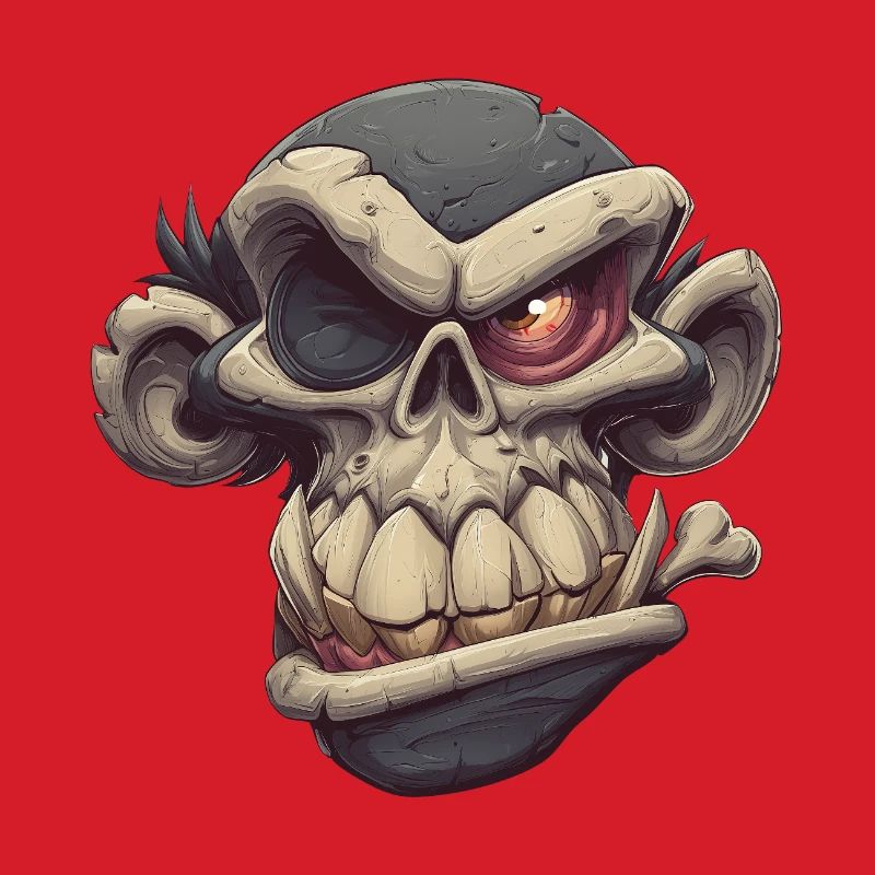 Monkey Skull Grin