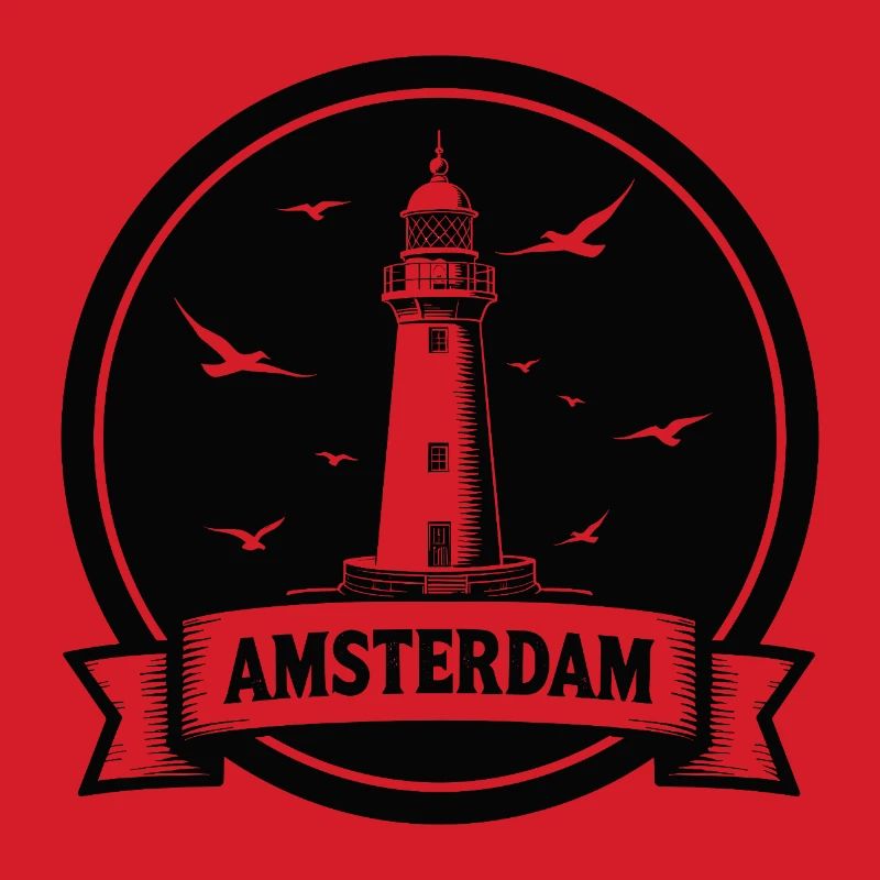 Leuchtturm Amsterdam Maritimes 