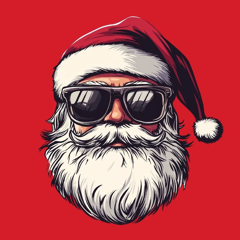 Weihnachtsmann mit Sonnenbrille