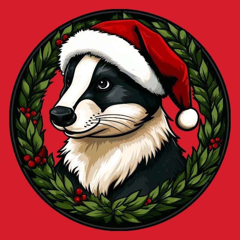 Christmas badgers