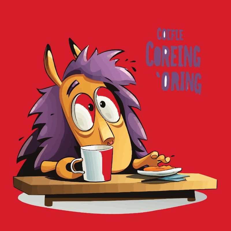 Kaffee Igel am Morgen