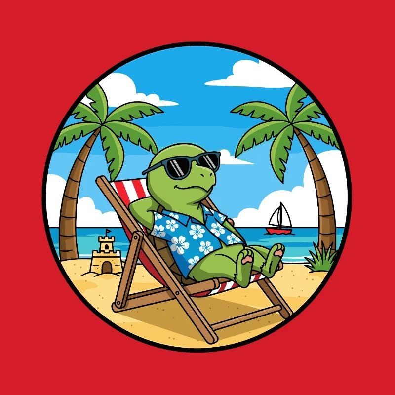 Coole Turtle Beach Vacation Sommer-Vibes