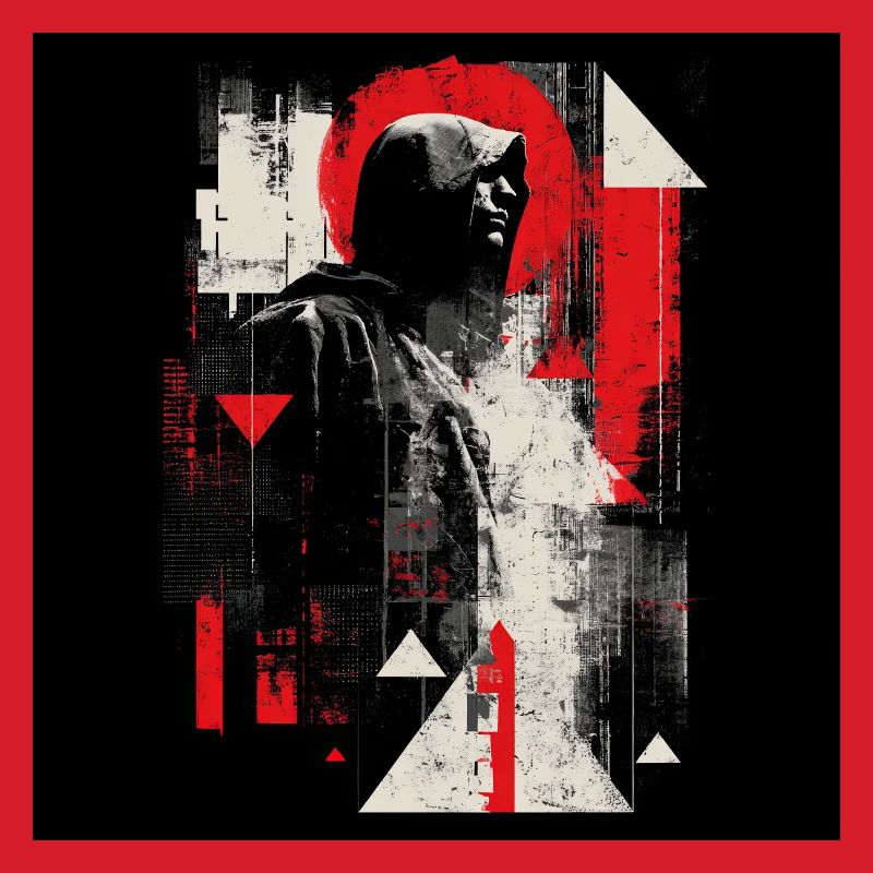 Hooded Echo Geometric Neon
