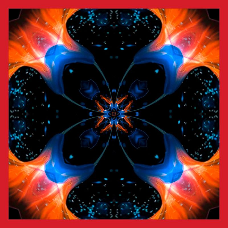 Fraktalkunst Digitale Blume