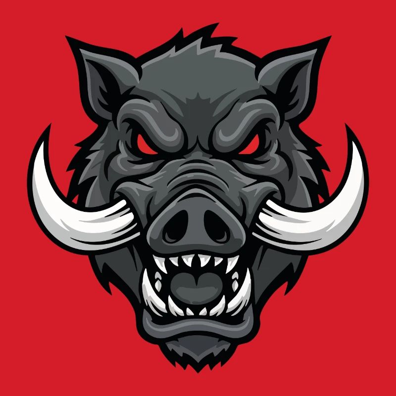 Alpha Boar Wrath Maskottchen-Maskottchenkopf