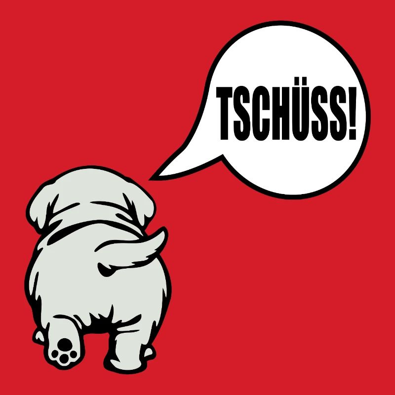 Hunde Abschied Tschüss