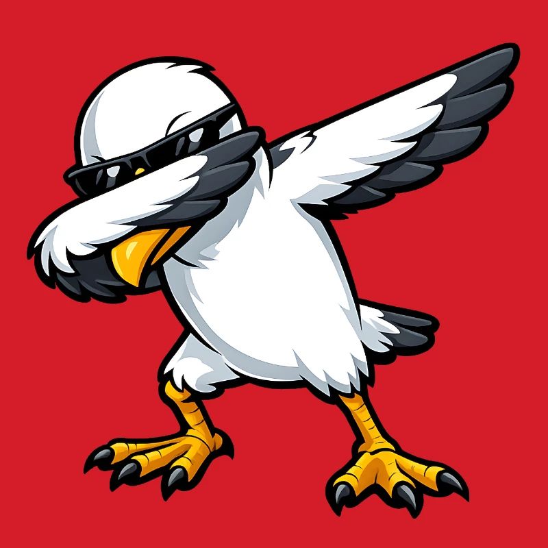Dabbing Möwe