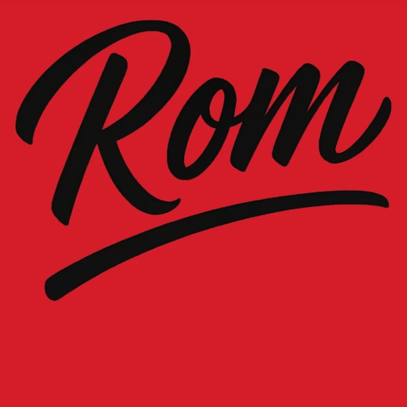 Rom Script Schriftzug Unterlinie