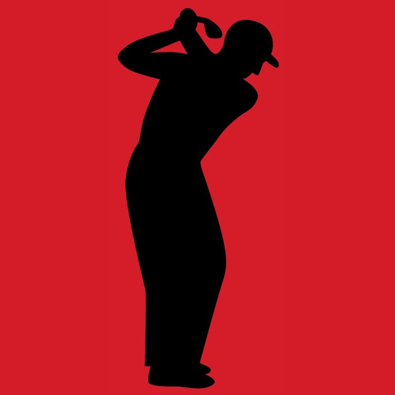 Golfer beim Abschlag