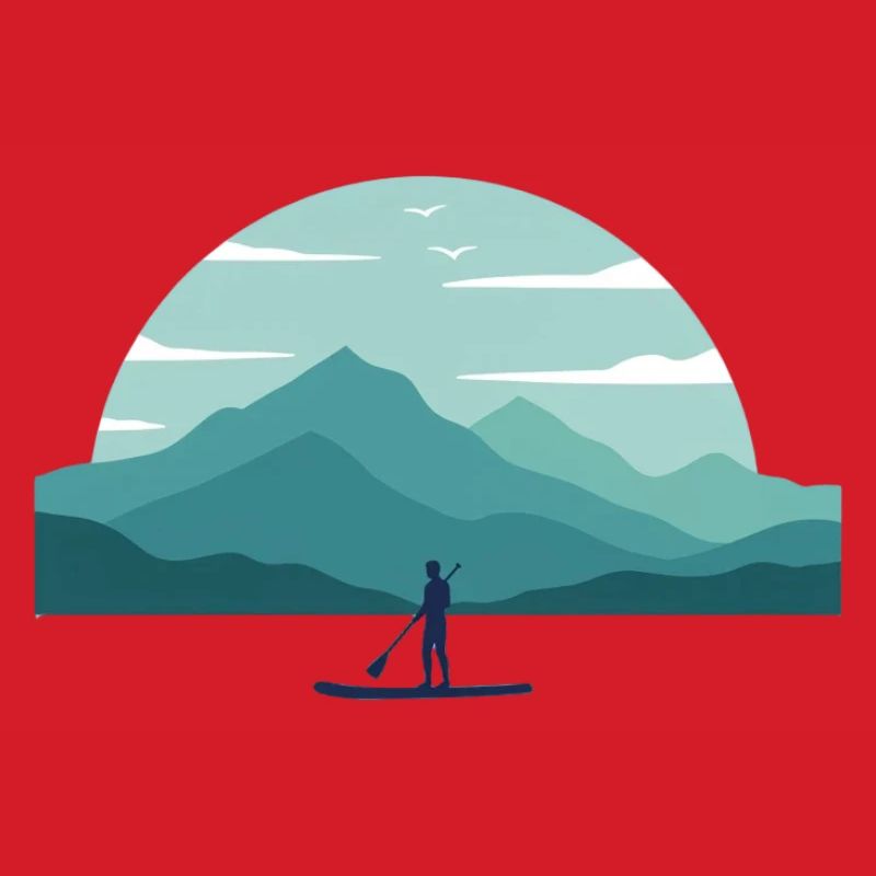 Paddleboard Aube sur les sommets