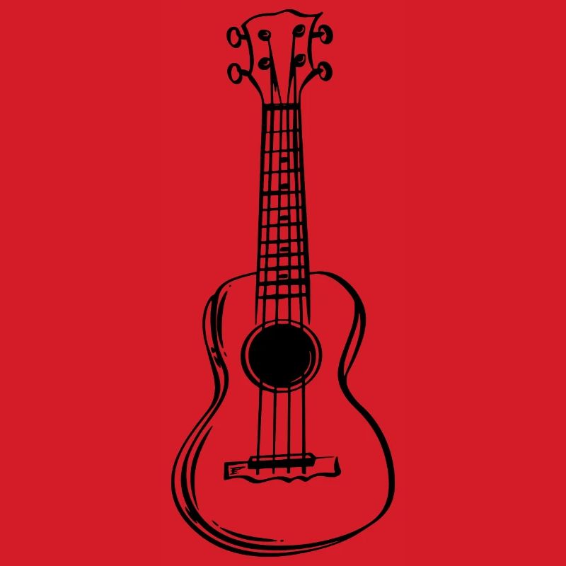 Ukulele Line Art