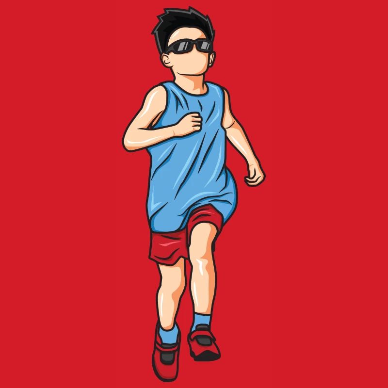 Running Boy Drawing