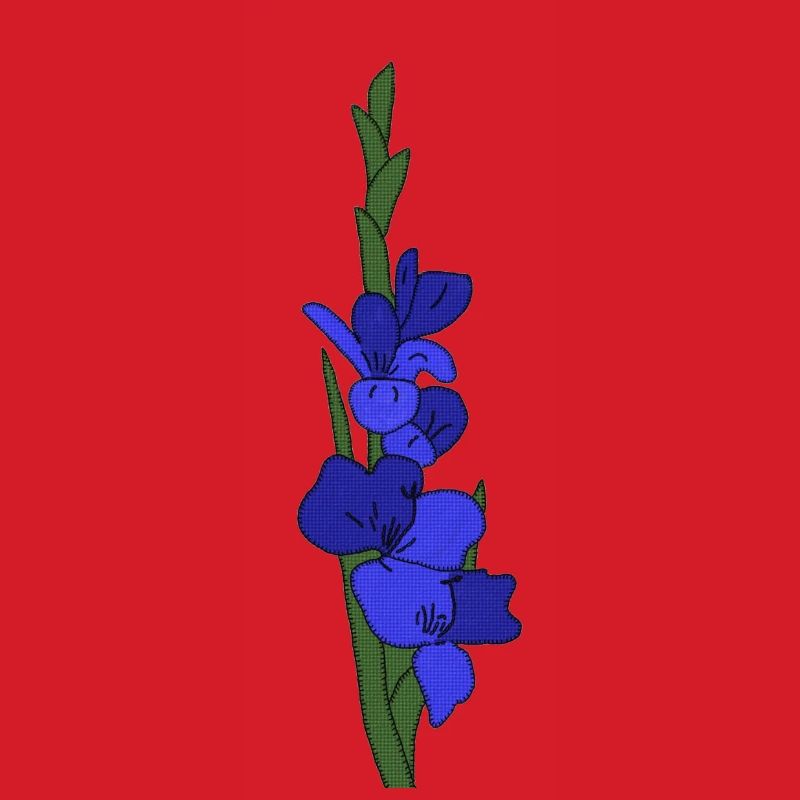 Gladiole blau