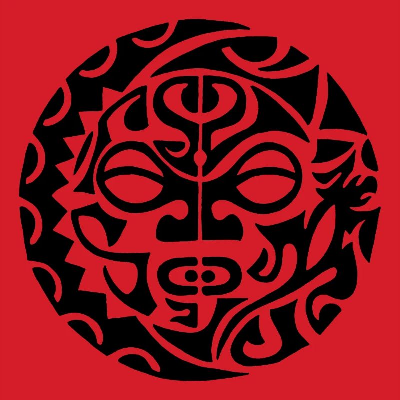 Schwarzer polynesischer Todeskopf