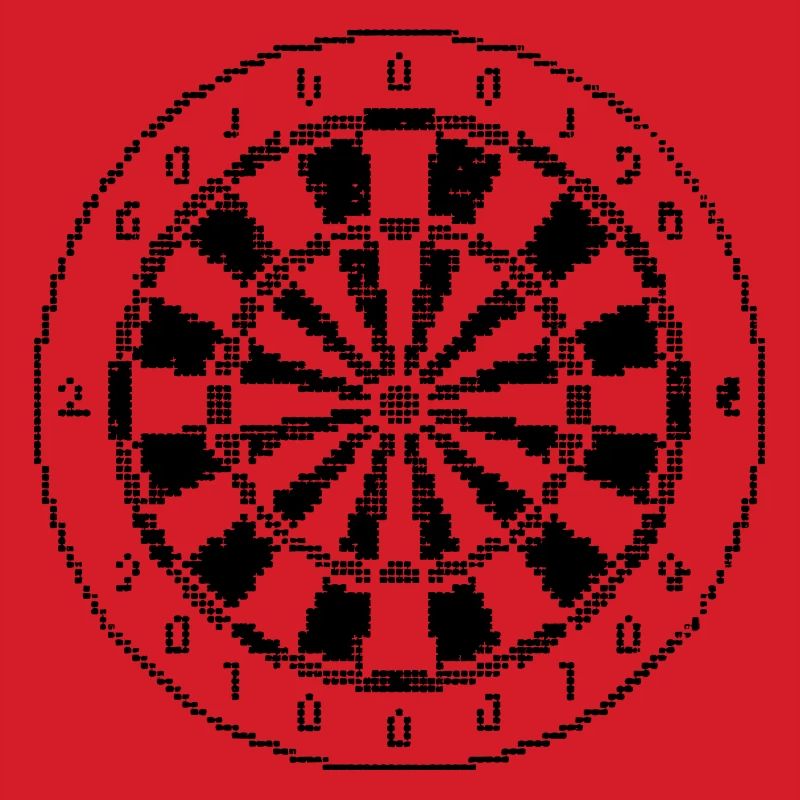 Dartboard Pixel Graphic