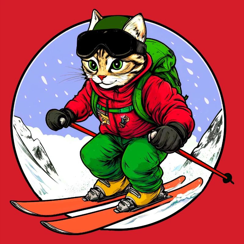 Skier Cat Freeride